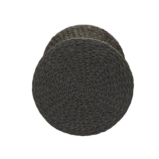 Household Essentials 21" Woven Paper Rope Hourglass End Table